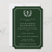 Invitation Diplôme MD Asclepius + Couronne de Laurier (Devant)