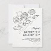Invitation Diplôme minimaliste (Devant)