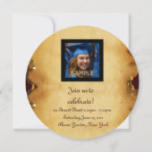 INVITATION DIPLÔME MODÈLE PHOTO GOLD OWL (Dos)