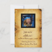 INVITATION DIPLÔME MODÈLE PHOTO SILVER OWL (Dos)