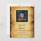 INVITATION DIPLÔME MODÈLE PHOTO SILVER OWL (Dos)