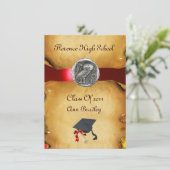 INVITATION DIPLÔME MODÈLE PHOTO SILVER OWL (Debout devant)