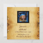 INVITATION DIPLÔME MODÈLE PHOTO SILVER OWL (Dos)