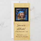 INVITATION DIPLÔME MODÈLE PHOTO SILVER OWL (Dos)