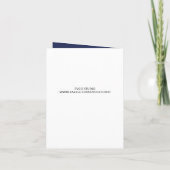 Invitation Diplômé Moderne Editable Photo Bleu | Graduation (Dos)
