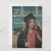 Invitation diplôme moderne en forme d'arche  (Dos)