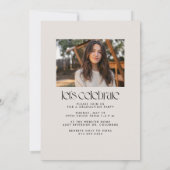 Invitation Diplôme moderne en photo (Dos)