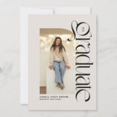 Invitation Diplôme moderne en photo (Devant)