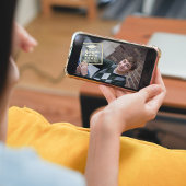 Invitation Diplômé Moderne Simple Modèle photo Or