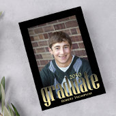 Invitation Diplômé Moderne Simple Or Stylish Typographie