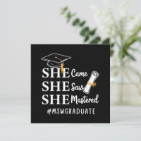 Diplôme MSW Maîtrise de travail social Diplômé