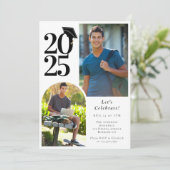 Invitation Diplôme Multi Photo Arch Diplômé (Debout devant)