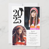 Invitation Diplôme Multi Photo Arch Diplômé (Devant)