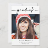 Invitation Diplôme Multi Photo Arch Diplômé (Dos)