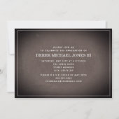 Invitation Diplôme multiphoto du tableau de bord (Dos)