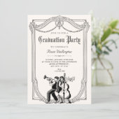 Invitation Diplôme musical vintage (Debout devant)