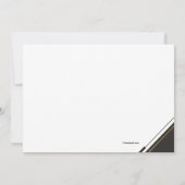 Invitation Diplôme noir et blanc (Dos)