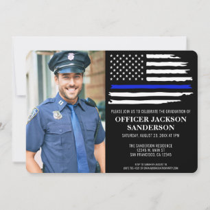 Invitation Diplômé Officier de Police Droit Exécutif Photo