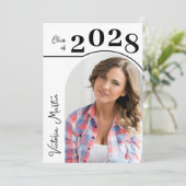 Invitation Diplôme photo Arch moderne (Debout devant)