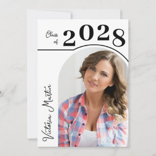 Invitation Diplôme photo Arch moderne