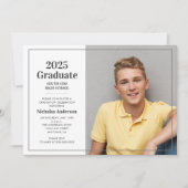 Invitation Diplôme photo classique 2025 (Devant)