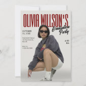 Invitation Diplôme photo du magazine de mode (Devant)