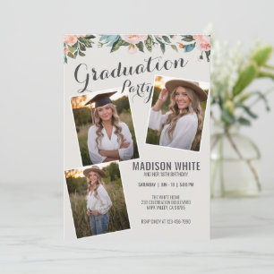 Invitation Diplôme photo modifiable Anniversaire Style Pays
