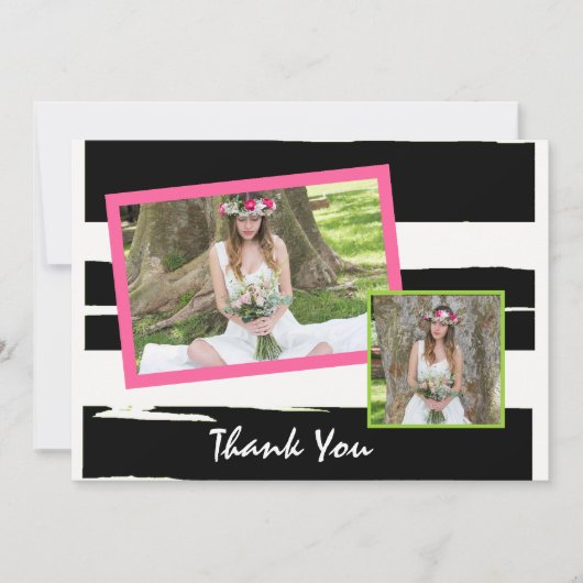 Invitation Diplôme photo noir et blanc coloré (Devant)