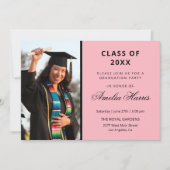 Invitation Diplôme photo personnalisé (Devant)