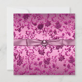 Invitation Diplôme photo rose et noir (Dos)