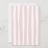 Invitation Diplôme rose Doodle Wavy Frame (Dos)