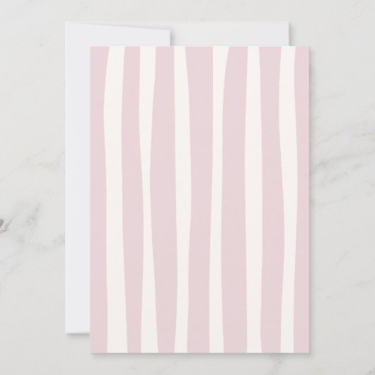 Invitation Diplôme rose Doodle Wavy Frame (Dos)