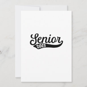 Invitation Diplômé senior 2025 Dernier jour d'école