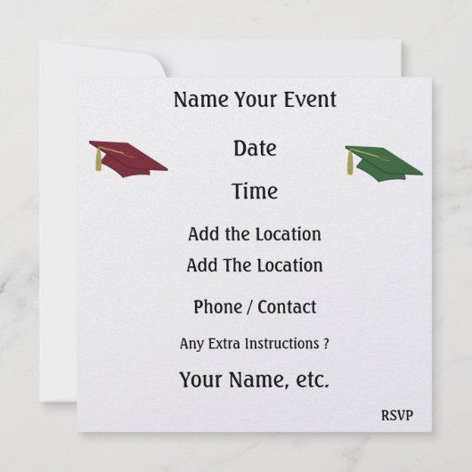 Invitation Diplôme - SRF (Dos)