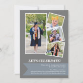 Invitation DIPLÔMÉ Style de couverture de magazine 5 Diplôme  (Dos)