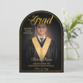 Invitation Diplômé. Touche magique Éclairer votre avenir (Debout devant)