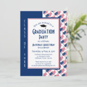 Invitation DIPLÔME USA Amérique patriotique (Debout devant)