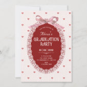 Invitation Diplômée coquette (Devant)