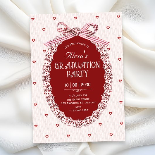Invitation Diplômée coquette