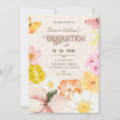 Invitation Diplômée de la floraison printanière (Devant)