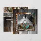 Invitation Diplômée Quinceanera Sweet 16 Ferme Maison de Maît (Devant / Derrière)