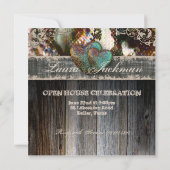 Invitation Diplômée Quinceanera Sweet 16 Ferme Maison de Maît (Dos)