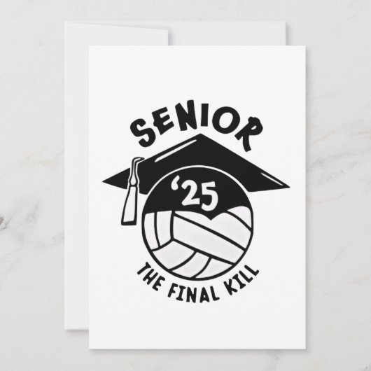 Invitation Diplômés de volley-ball 2025 (Devant)