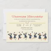 Invitation Diplômés heureux (Devant)