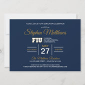 Invitation Diplômés Panthers de FIU (Dos)