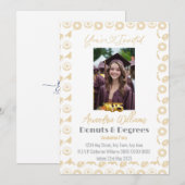 Invitation Diplômés Photo Donuts and Degrees 2025 (Devant / Derrière)