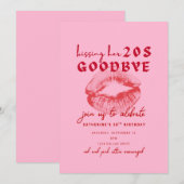 Invitation Dire au revoir à ses vingt ans (Devant / Derrière)