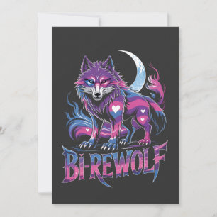 Invitation Dire Wolf Birewolf Bisexual LGBT