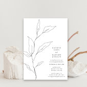 Invitation Direction de la feuille d'olive de verdure Partie 