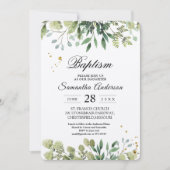 Invitation Direction des Feuilles verts Kraft (Devant)